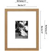 Americanflat 11x14 Picture Frame with shatter-resistant glass - Displays 5x7 With Mat and 11x14 Without Mat - Available in a variety of Colors - 2 of 4