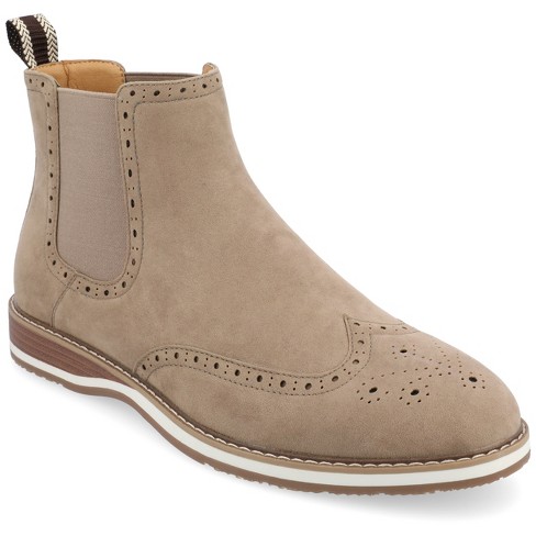 Taupe chelsea outlet boots