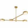 Crystorama Lighting Orson 4 - Light Chandelier in  Modern Gold - 2 of 4