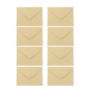 Unique Bargains Invitation Envelopes for Greeting Cards Wedding Birthday Christmas Small Linen Texture 10 Pcs - 1 of 4