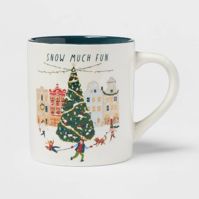 16oz Stoneware Snow Much Fun Mug - Threshold™