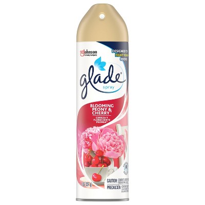 Glade Aerosol Room Spray Air Freshener Blooming Peony & Cherry - 8oz