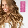 Unique Bargains Women's Heatless Voluminous Hair Roller 2.76"x1.34" Rose Red 3pcs - 2 of 4