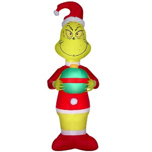 Gemmy Dr Seuss 6.5-ft The Grinch Holding an Ornament Christmas Inflatable - 1 of 3