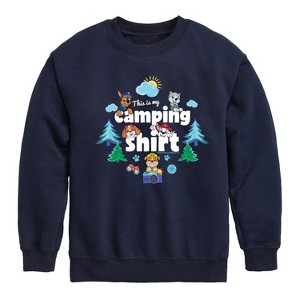 Boys' - Paw Patrol - Summer Is For Camping Graphic Long Sleeve Fleece Sweatshirt - 1 of 4