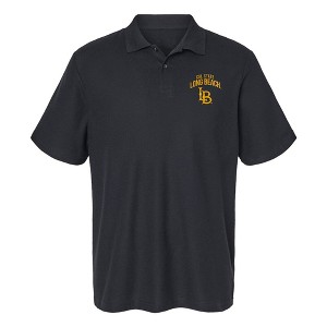 Men's California State University, Long Beach Primary Mark Cotton Polo Short Sleeve T-Shirt - 1 of 4