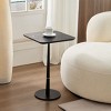 NicBex Round Retro Side Table Modern Coffee Table with Metal Frame and Wooden Tabletop for Bederoom and Living Room - 2 of 4