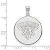 Black Bow Jewelry 14k White Gold New Orleans Privateers NCAA Extra Large Pendant - 2 of 3