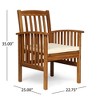 VASIP Patio Dining Chairs with Cushions,Outdoor Porch Chair Set of 2 with Acacia Wood Frame, Easy Clean & Simple Assembly - 4 of 4