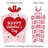 Big Dot of Happiness Conversation Hearts - Table Decorations - Valentine's Day Party Fold and Flare Centerpieces - 10 Count - 2 of 4