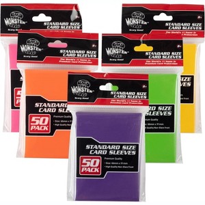 Monster Protectors Standard Card Sleeves(250 Pack) - Standard Size (66mm x 91mm) Compatible with Pokemon, MTG & Collectible TCGs & Sports Cards - 1 of 4