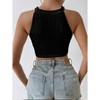 Women's Fringe Tank Top Sleeveless Tassel Scoop Neck Boho Tassel Summer Tops - 3 of 3