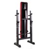 Naysaye Exercise Trainers Adjustable Folding Multifunctional Workout Station with Squat Rack for Home Gym Use, Black and Red, 46.6"*22"*41.7" - 2 of 4