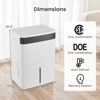 Costway 74/96 Pints Dehumidifier for Home 4500 Sq.Ft Dehumidifier with 3-Color Indicator - 3 of 4