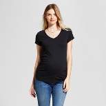 Short Sleeve V-Neck Side Shirred Maternity T-Shirt - Isabel Maternity by Ingrid & Isabel™