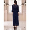 INSPIRE CHIC Women's Sequin 2 Piece Cocktail Lace Spaghetti Strap Maxi Dresses and Cropped Long Sleeve Cardigan Sets - 4 of 4