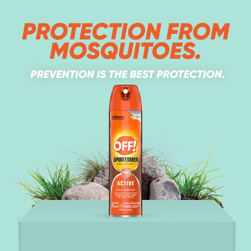 OFF! Sportsmen Active Aerosol Personal Repellents and Bug Spray - 7.5oz, 5 of 22