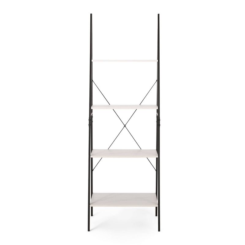 71.5" Newnan Modern Industrial 4 Shelf Etagere Ladder Bookcase - Christopher Knight Home, 1 of 14