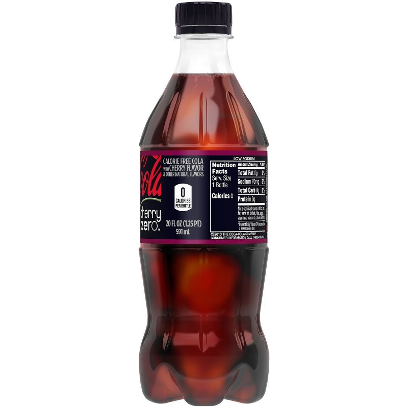 Coca-Cola Zero Cherry - 20 fl oz Bottle, 4 of 5