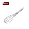 Unique Bargains Silicone Stainless Steel Non-Stick Coated Heat-Resistant Whisk 5 Pcs - 3 of 4