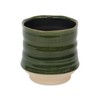 Cheungs Perlacea Curved Round Tapering Ceramic Pot- Large - Green - 3 of 4