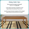 Now Furniture 72" Wooden Dining Table for 6, Rectangular Kitchen Table - 4 of 4