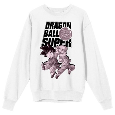 Dragon Ball Super Chibi Art Crew Neck Long Sleeve Men's White ...