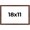 PosterPalooza | Classic Modern Brown Picture Frame - UV Acrylic, Backing Board, Hanging Hardware Included - 2 of 4