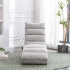 PAGED Modern Indoor Massage Accent Lounge Chair with Remote Control,Comfy Long Chaise Sleeper Chair for Living Room,Bedroom - 3 of 4