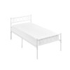 Metal Bed Frame with Headborad & Footboard, Sturdy Metal Platform Bed Frame with Iron-Art Sweet Heart, No Box Spring Needed, Under Bed Storage - 2 of 4