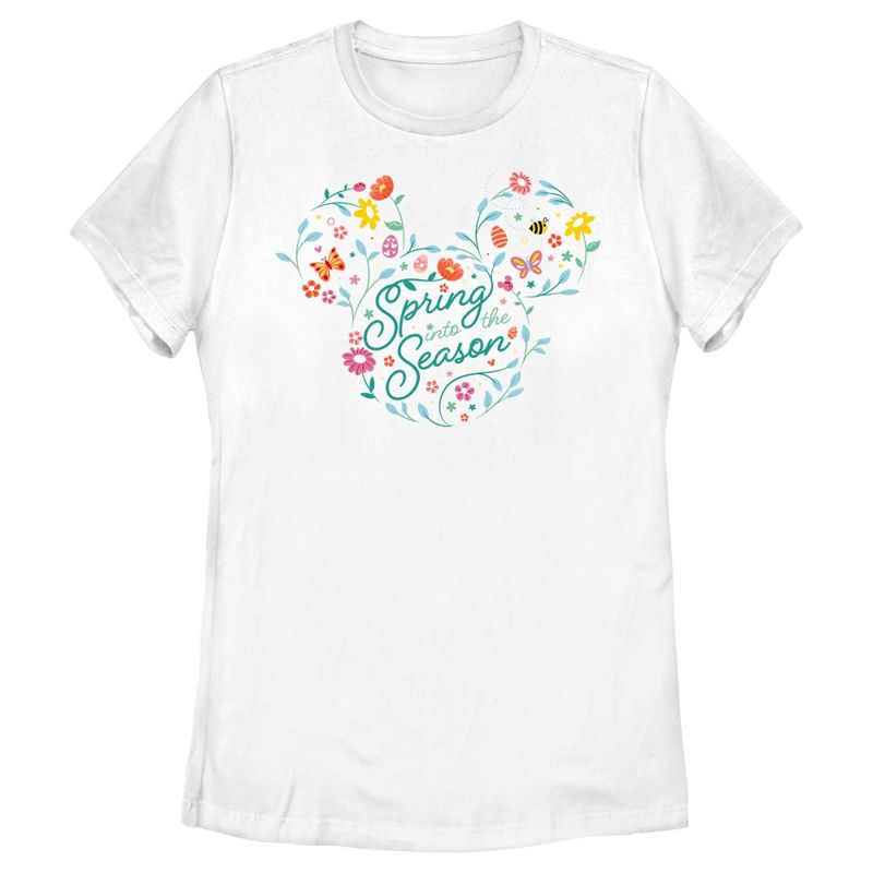 Women's Mickey & Friends Spring Into the Season T-Shirt, 1 of 5