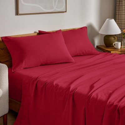 100% Cotton Flannel Sheet Set by Bare Home