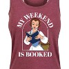 Women's - Disney Princess - Belle My Weekend Is Booked Graphic Racerback Tank - 2 of 4