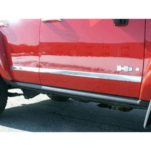 QAA is Compatible with 2006-2009 Hummer H3 4 Piece Stainless Body Molding Insert Trim Kit, 1.75" Width HV46304 - 1 of 4