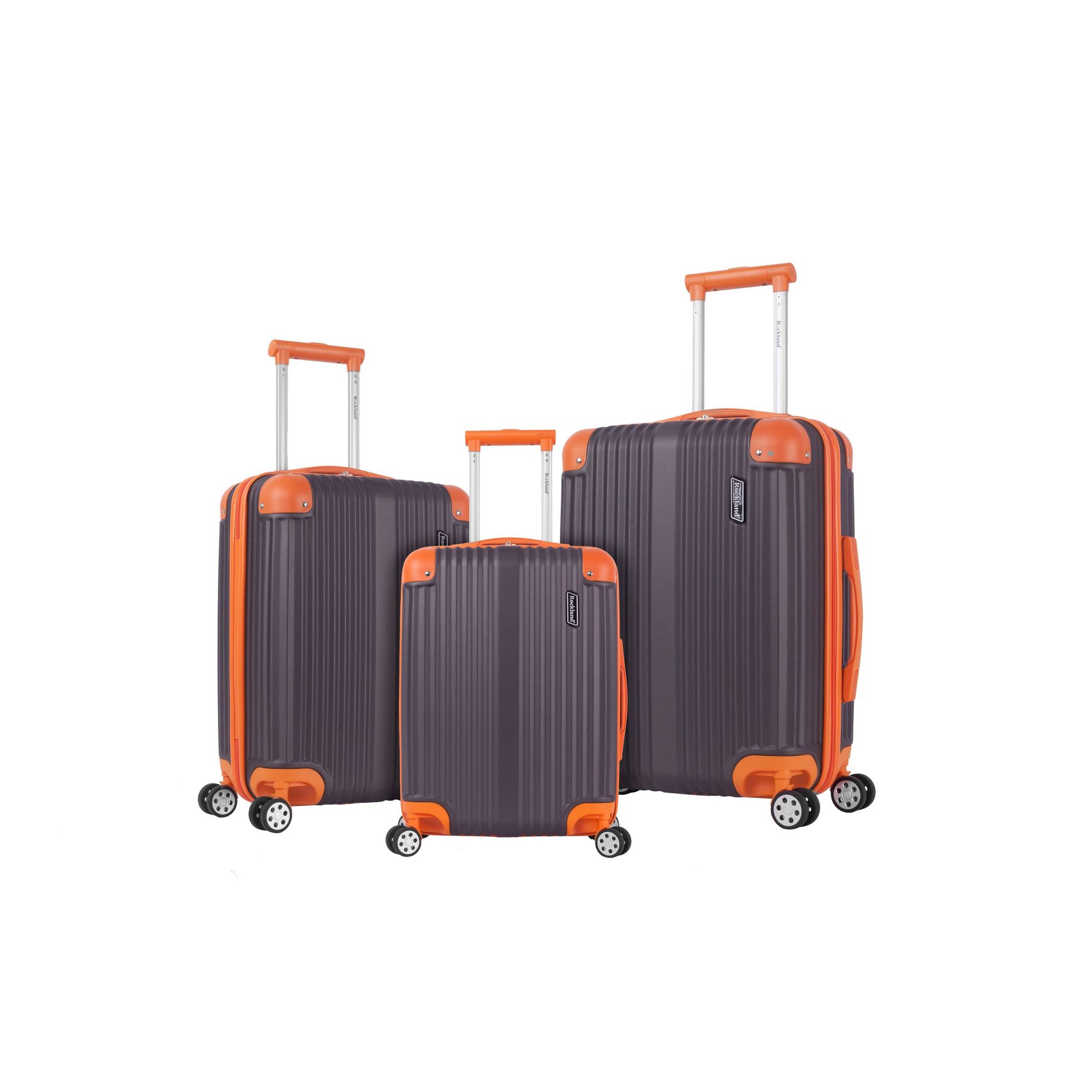 Rockland Berlin Hardside Expandable Spinner Wheel Suitcase -  Charcoal