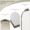 Vintage Arched Mirror Large Antique Gold Ornate Traditional Metal Vanity Baroque - 4 of 4
