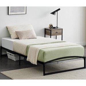 Low Bed Frame 6 Inch Heavy Duty Metal Platform Bed Frame Low Profile, Mattress Foundation, No Box Spring Needed - 1 of 4