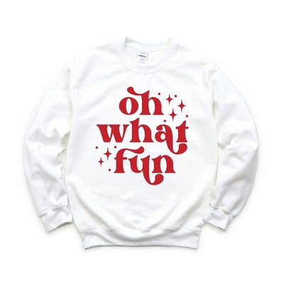 Simply Sage Market Women's Graphic Sweatshirt Whimsical Oh What Fun