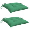 vidaXL Chair Cushion Non Slip Outdoor Patio Seat Cushion Pad Oxford Fabric - Green 19.7" x 19.7" x 2.8" 2-Pack - 3 of 4