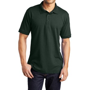 Mafoose Men's Short Sleeve Casual Tall Core Blend Jersey Knit Polo T-shirt - 1 of 4