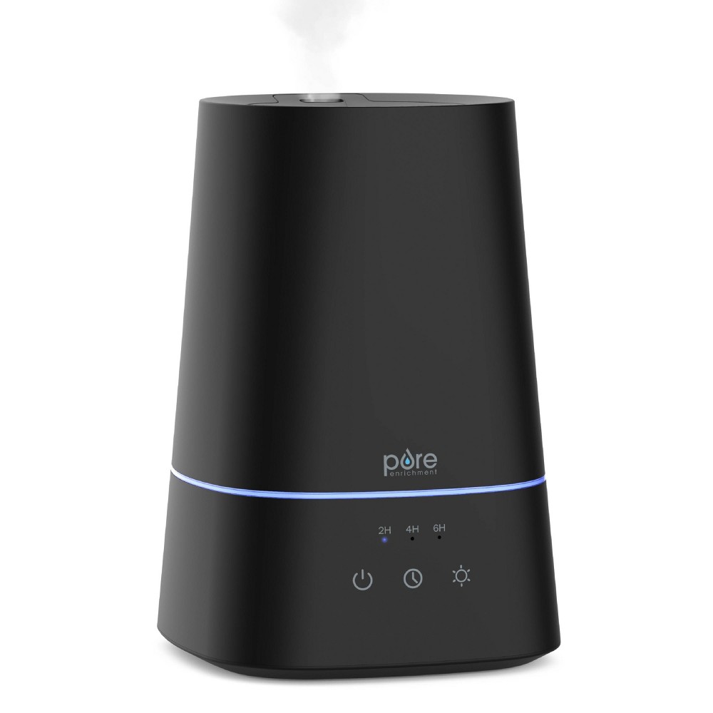 Photos - Humidifier Pure Enrichment 3.7L Tank HUME Max Easy Top-Fill 3 Mist Settings Ultrasonic Cool Mist  Black: Bedroom & Baby Use, 