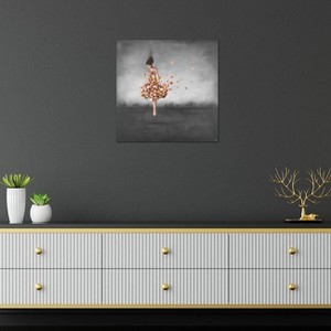 iCanvas Boundlessness in Bloom Black White and Orange by Duy Huynh Canvas Print Wall Art - 1 of 3