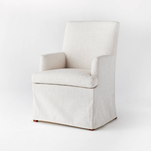 Upholstered Dining Chair Cream Threshold designed with Studio McGee