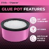 Pink Power Electric Hot Glue Pot for Crafts with Adjustable Temp 225-400 F - 160ml Hot Glue Skillet for Crafting - Mini Electric Glue Skillet - 2 of 4