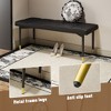 Sapphtopaz Modern Ottoman Shoe Bench Vanity Stool with Metal Legs Footstool Entryway Bench for Living Room, Bedroom, Fitting room - 4 of 4