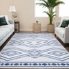 Modern Washable Geometric Area Rug Low Pile Non Slip Floor Carpet Non Shedding Stain Resistant Decorative Mat - 2 of 4