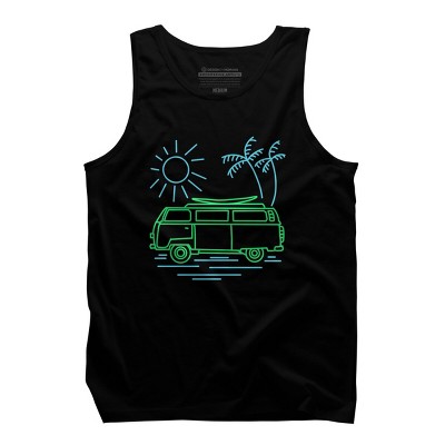 Men's Design By Humans Summer Surf Trip Van Life By donipacoceng Tank Top