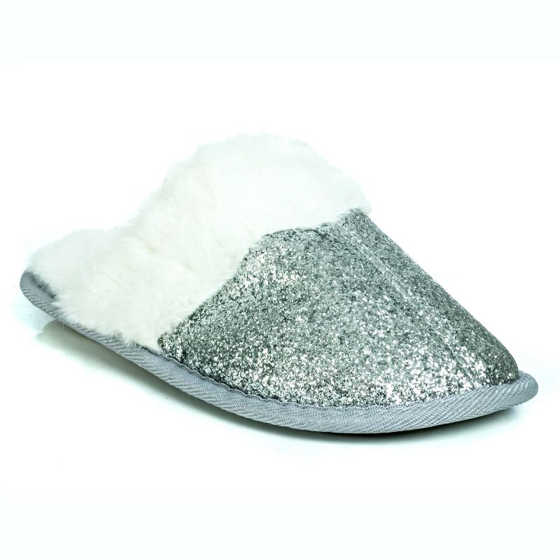 Limited Too Kid's Cozy Glitter Scuff Slipper for Kids, 4 of 6