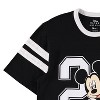 Ladies Mickey & Minnie Mouse Shirt - Classic Mickey & Minnie Mouse - Disney Mickey & Minnie Varsity Stripe Sleeve Athletic Tee - 3 of 4