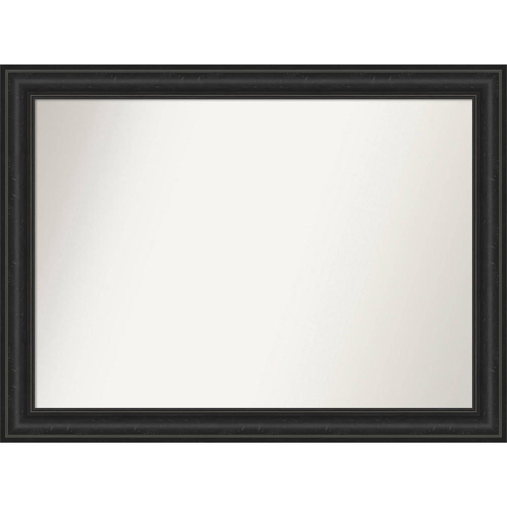 Photos - Wall Mirror 44" x 33" Non-Beveled Shipwreck Black  - Amanti Art